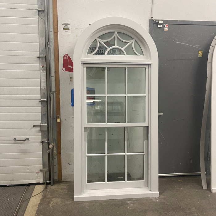 Kolbe Arched Doublehung Wood Window with Transom
