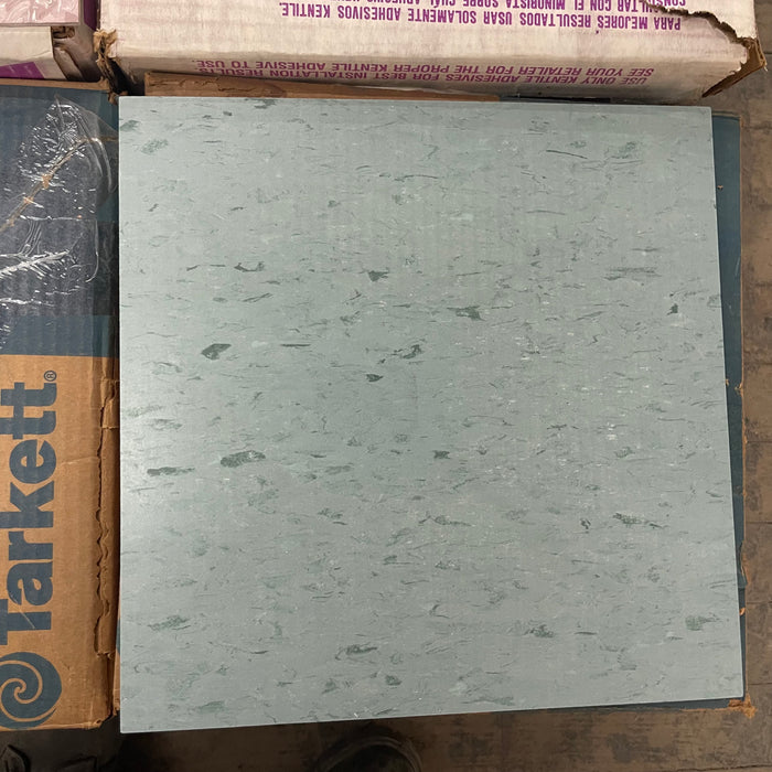 Lot of Tarkett Vinyl Tile "Speckled Blue" ~ 225 Sq.Ft.