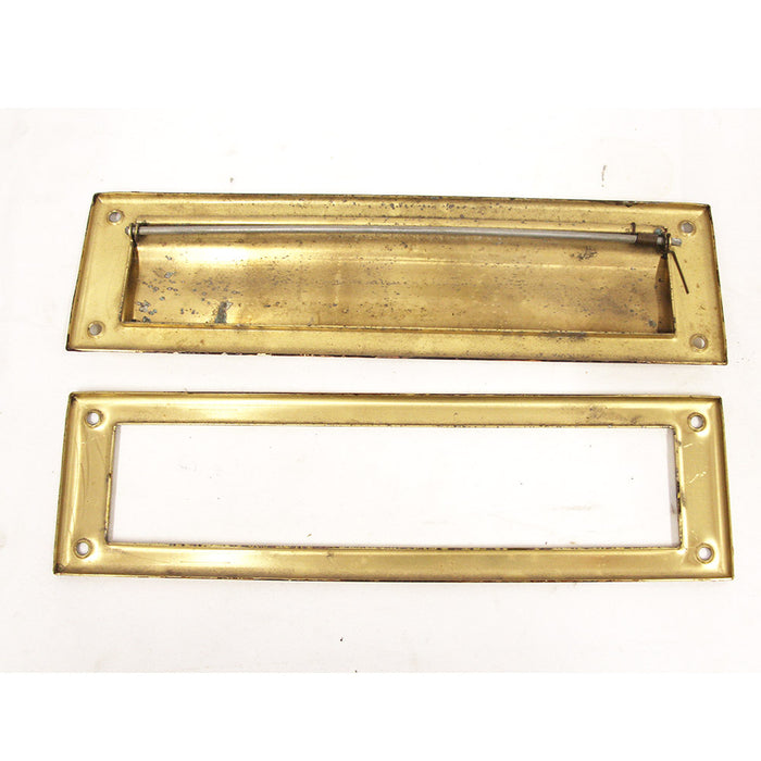 Brass Door Mounted Mail Slot 13" x 3.5"