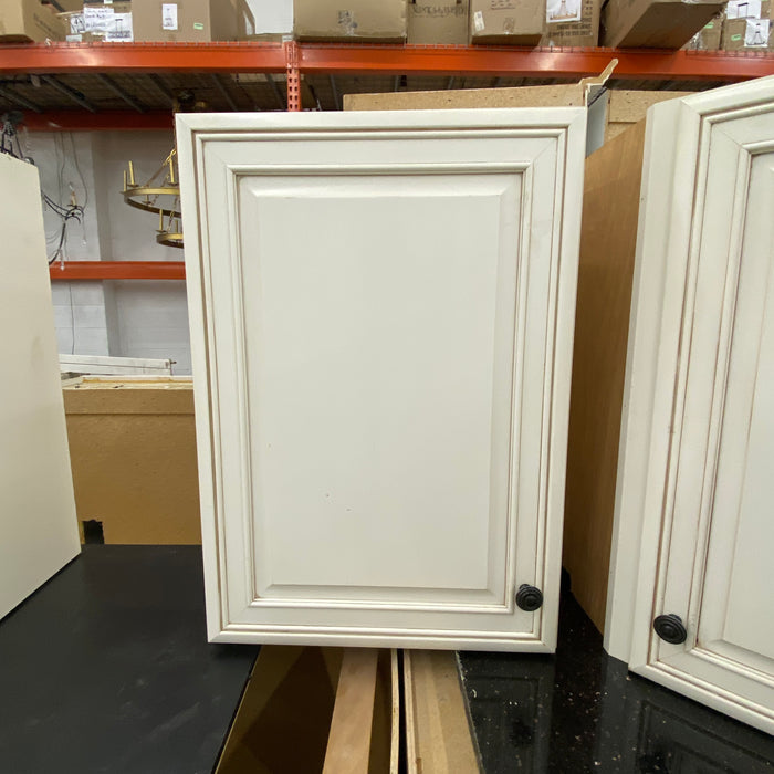 Cream Double Paneled Cabinet Set w/Island