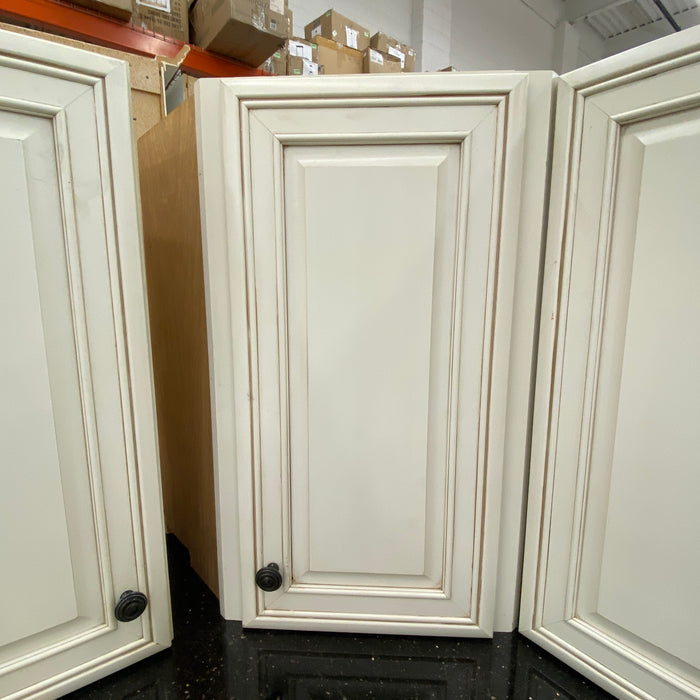 Cream Double Paneled Cabinet Set w/Island