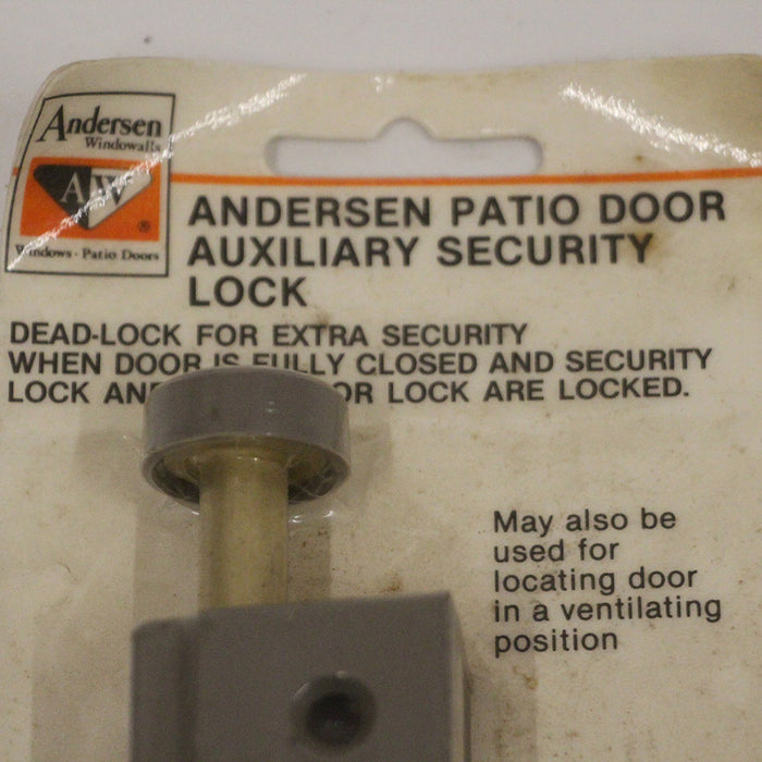 Andersen Patio Door Auxiliary Security Lock Stone Finish