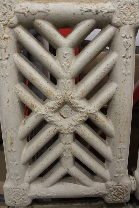 Antique Wall Mounted Radiator Ornate Design 4 Panel Architectural Salvage
