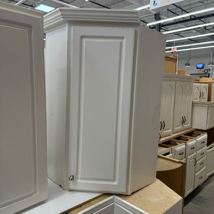 Traditional White Raised Panel Cabinet Set
