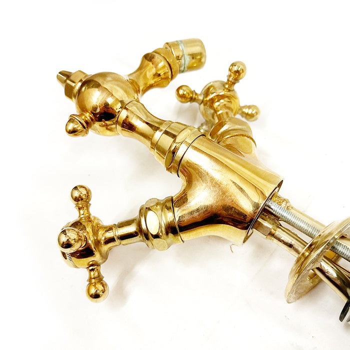 Waterworks Single Mount Bidet Faucet Polished Brass