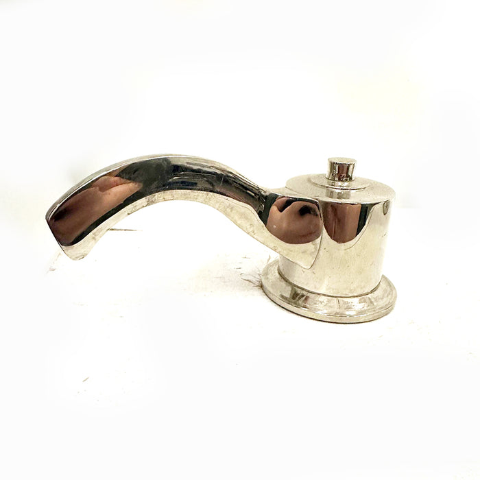 Polished Nickel Widespread Faucet w. Arched Lever Handles