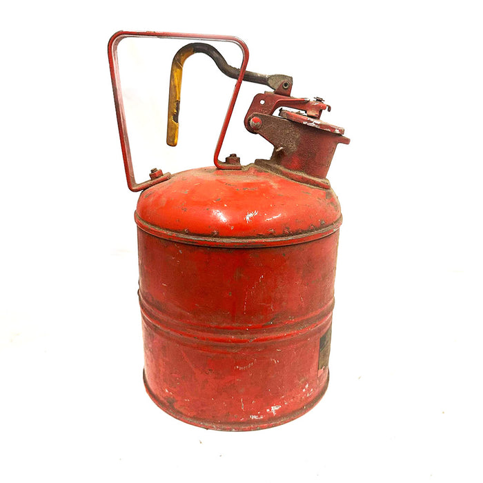 Vintage Justrite 10301 Type I Red Safety Can W/Trigger-Handle Gas Can