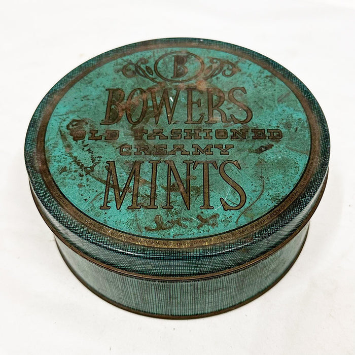 Vintage Bowers Creamy Mints Tin Advertisment
