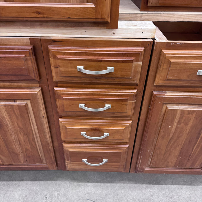 Maple Cathedral Arched Raised  Panel Cabinet Set