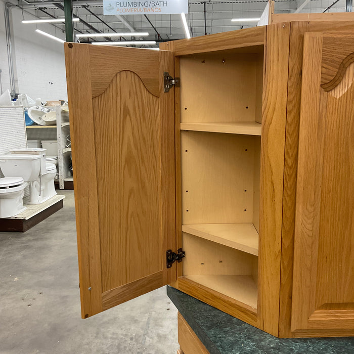 White Painted Cathedral Arched Raised Panel Cabinet Set w/Granite —  EcoBuilding Bargains