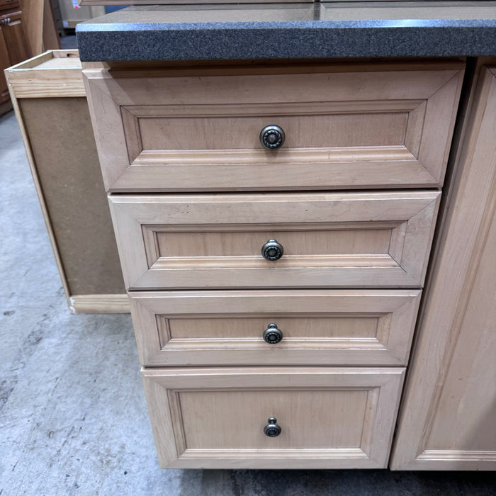 Ash-Stained Maple Cabinet Set w/ Coutertops