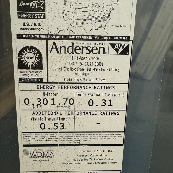 Andersen Double 400 Series Wood Doublehung Window