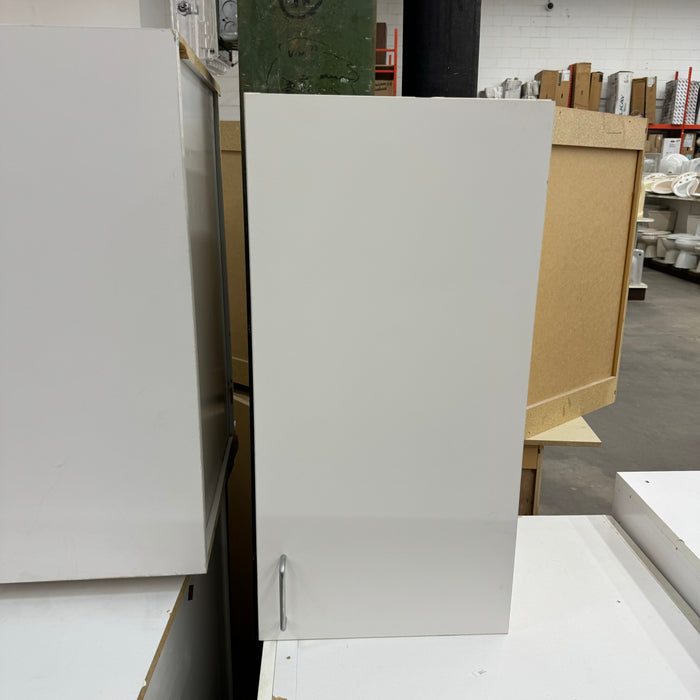Modern White Cabinet Set w/ Brushed Nicke Hardware