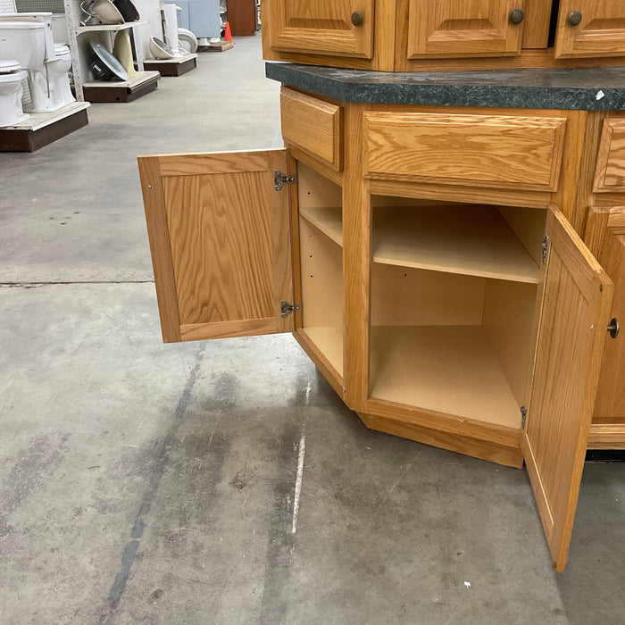 White Painted Cathedral Arched Raised Panel Cabinet Set w/Granite —  EcoBuilding Bargains