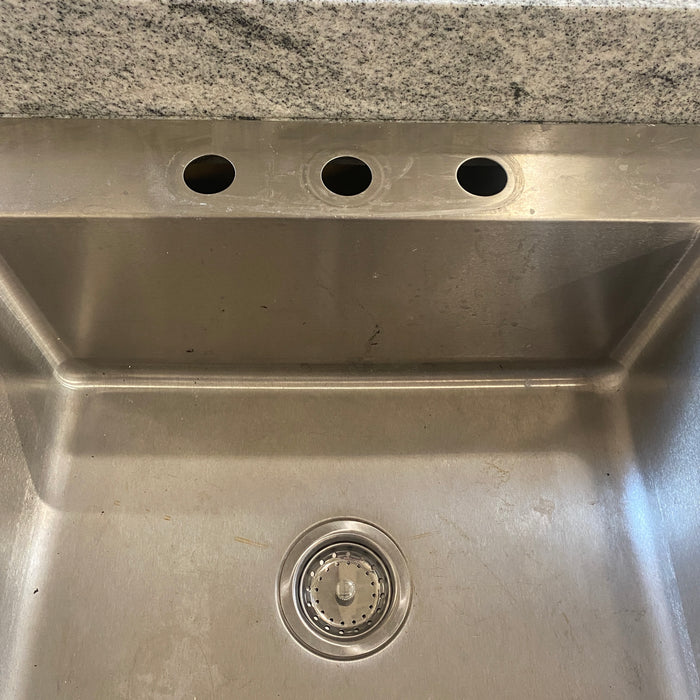 36" Sink Base with Granite Countertop and Stainless Steel Sink