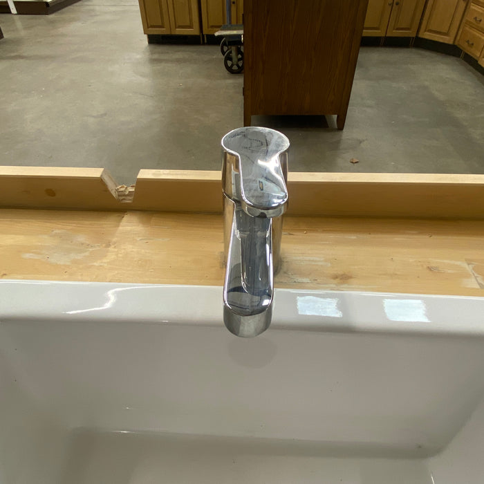 Double Sink Butcher Block Countertop w/Stainless Steel Shelf