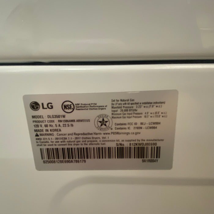 LG Gas Dryer