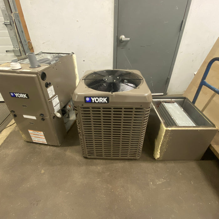 York A/C Condensing Unit, Air Handler, and Furnace