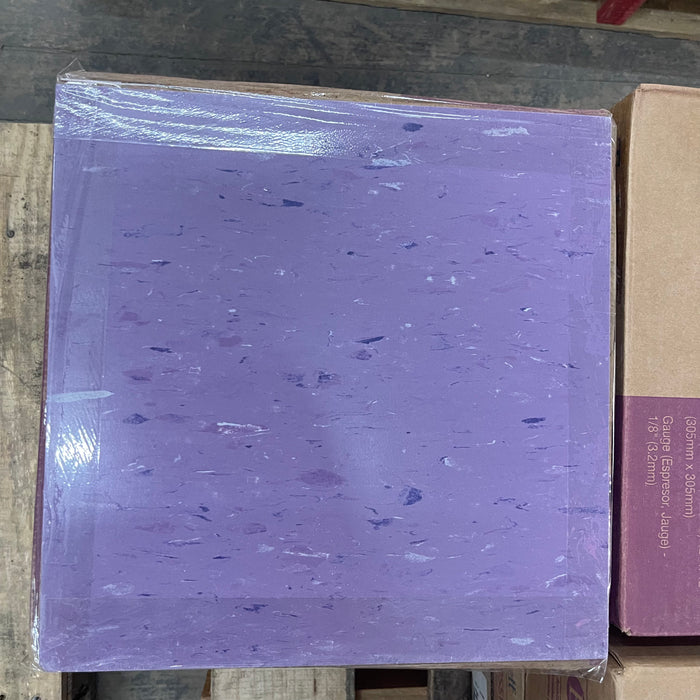 Lot of Tarkett Vinyl Tile " Speckled Purple" ~270 Sq.Ft.