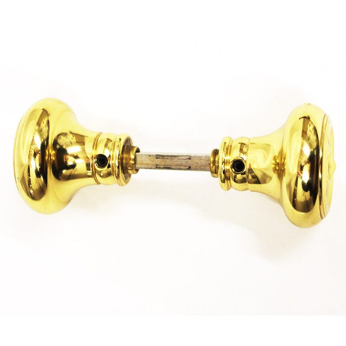 Baldwin Solid Brass Passage Door Knob (Pair) on Rectangle Spindle