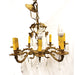 Antique Spanish Brass 10 Light Chandelier 