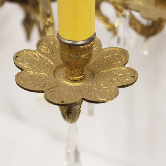 Antique Spanish Brass 10 Light Chandelier Mid Century STUNNING —  EcoBuilding Bargains