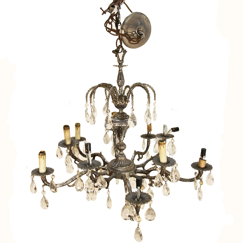 Antique Spanish Brass 5 Light Chandelier Ornate Eastlake Floral Style —  EcoBuilding Bargains