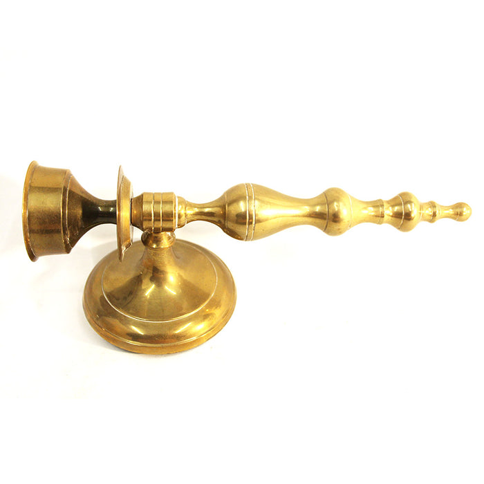 Antique Solid Brass Wall Mount Candelabra Candle Holder