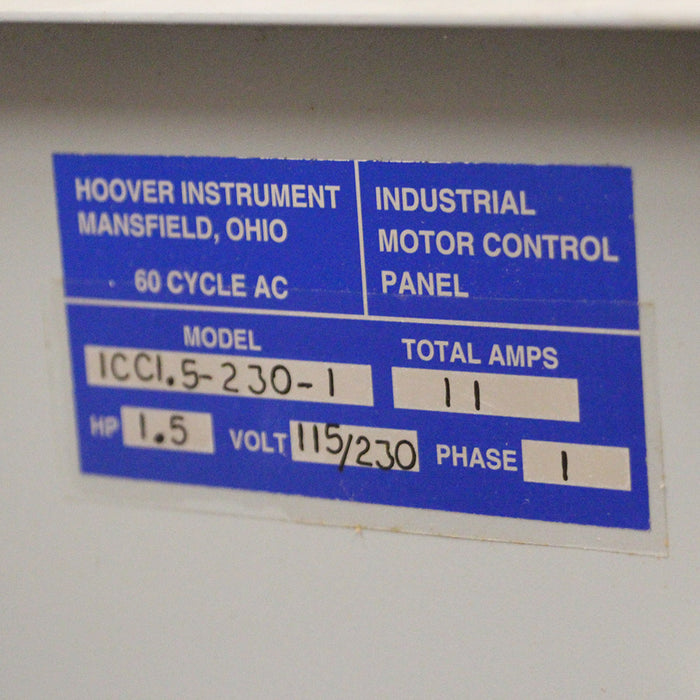 Industrial Motor Control Panel