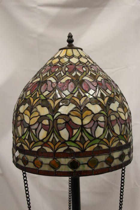 Tiffany Style Egg Shaped Pendant Light Semi-Flush Ceiling fixture
