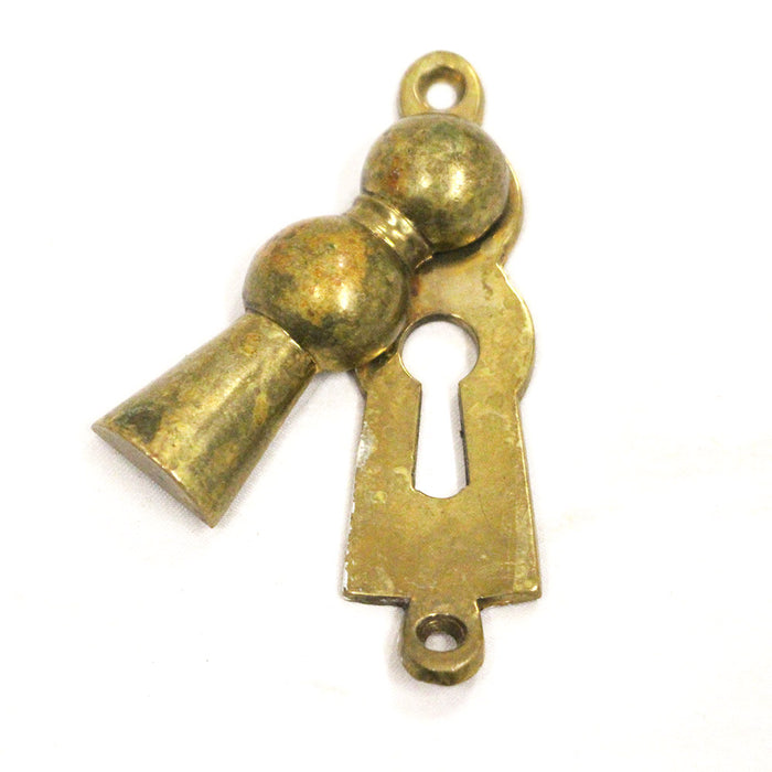 Antique Brass Swinging Escutcheon Key Cover 2 3/4" x 3/4"