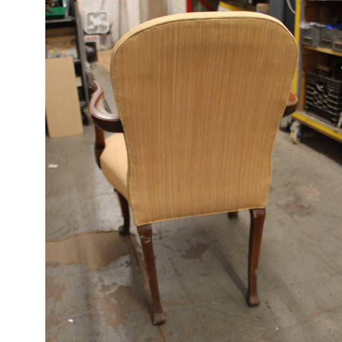 Antique Southwood Furniture Mahogany Gooseneck Arm Chair Williamsburg Style