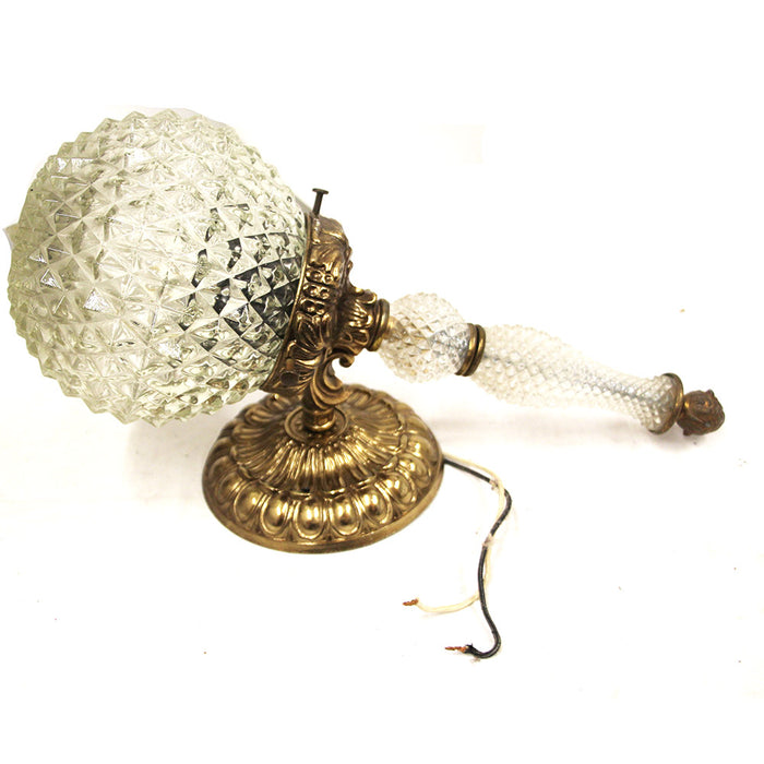 Vintage Sconce Cut Glass Torch Shade Boho Style Light