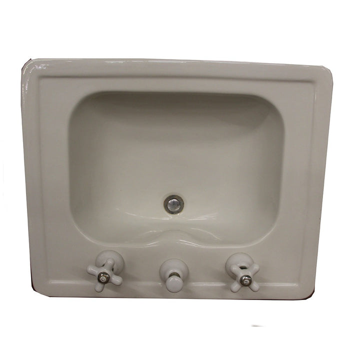 Antique 1929 American Standard Pedestal Sink White Finish