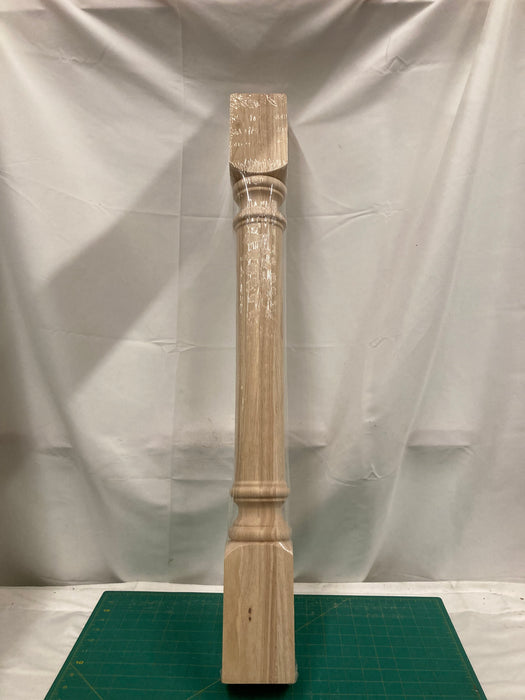 Ekena Millwork Traditional Cabinet Column Rubberwood 3-3/4" W X 35-1/2" H
