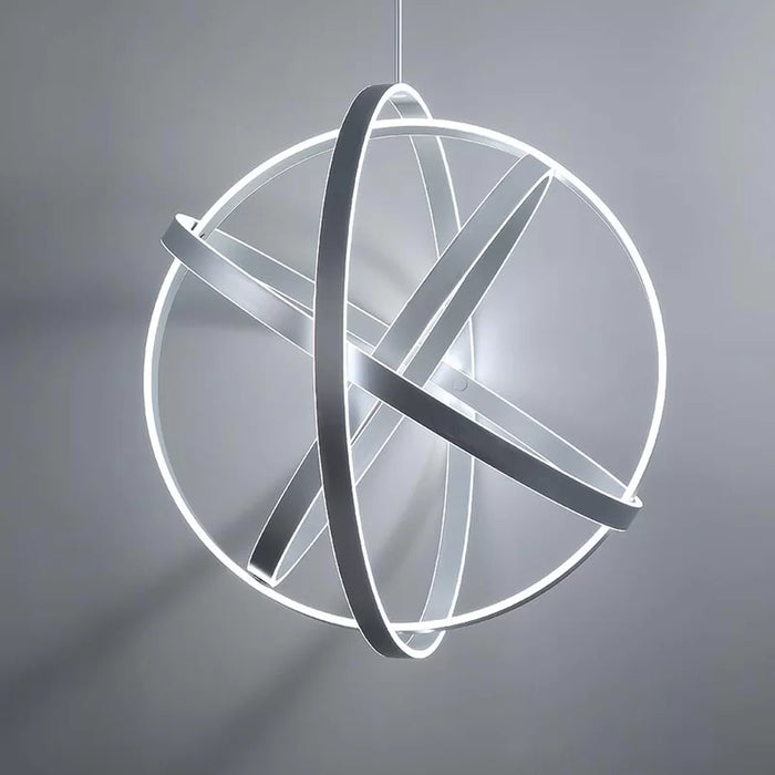 Modern Form “Kinetic” LED Titanium Chandelier (PD-61738-TT)