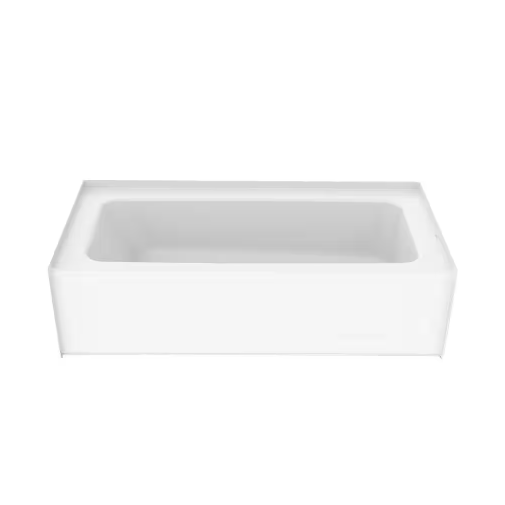 Left Drain 60"x30"x15" A2 Composite Drop in Tub White 6030CTL-AW-M