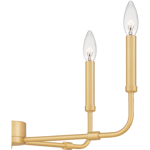 Quoizel Abner 5 Light 24 inch Aged Brass Chandelier Ceiling Light