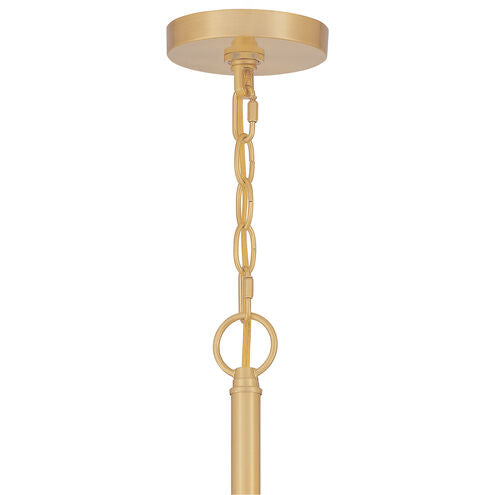 Quoizel Abner 5 Light 24 inch Aged Brass Chandelier Ceiling Light