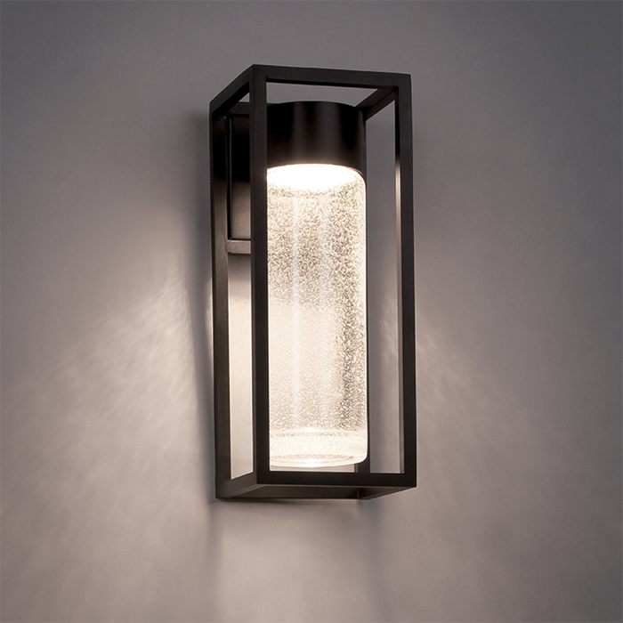 Modern Form “Structure” 16 Inch Outdoor Sconce (WS-W5416-BK)