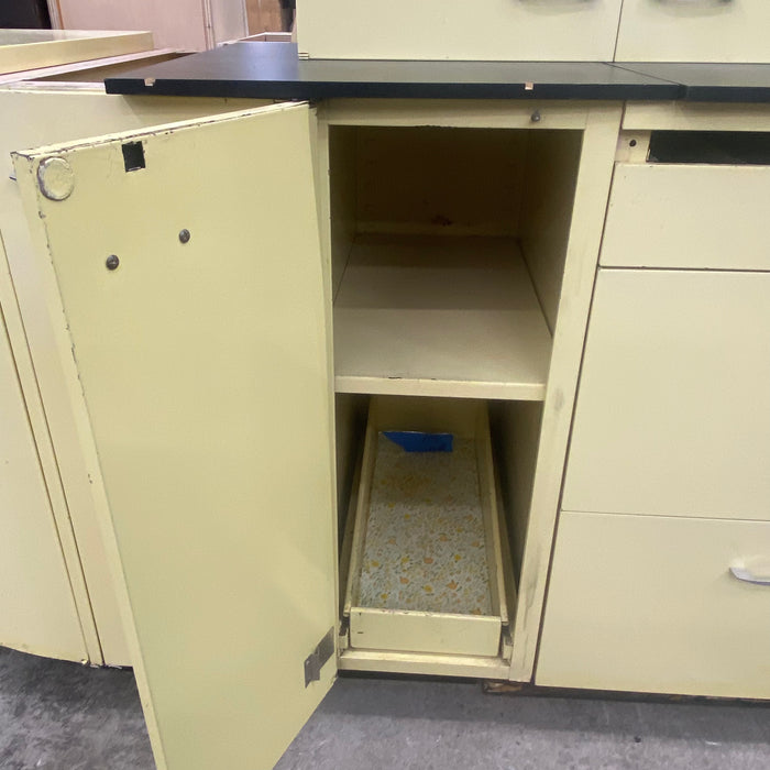 Vintage Small Drawer Yellow Industrial Cabinet – Reuse America