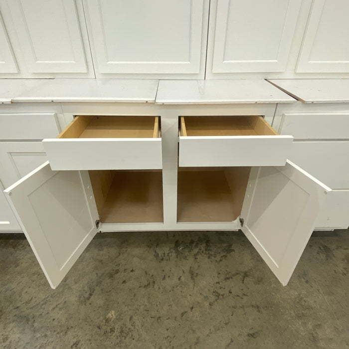 8-Piece White Shaker Style Cabinet Set