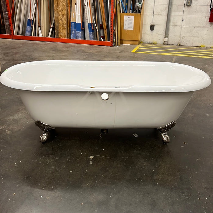 66" Cast Iron Double Ended Clawfoot Tub