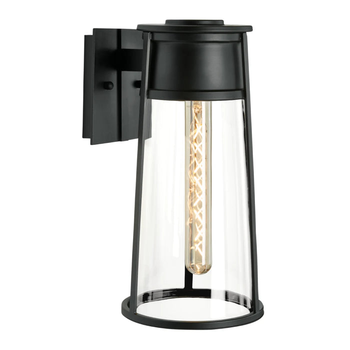 Norwell Cone 1-Light 17" Outdoor Wall Sconce 1245-MB-CL
