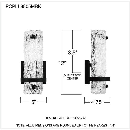 Pell Wall Sconce PCPLL8805MBK