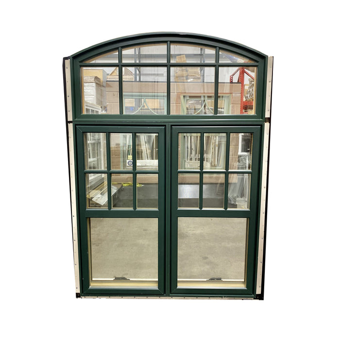 Marvin Arched Green Casement Window