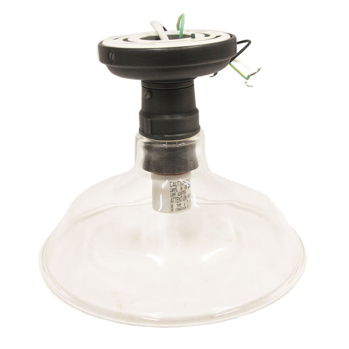Visual Comfort Oil Rubbed Bronze Glass Lantern Beaker Style Ceiling Light Flush Mount