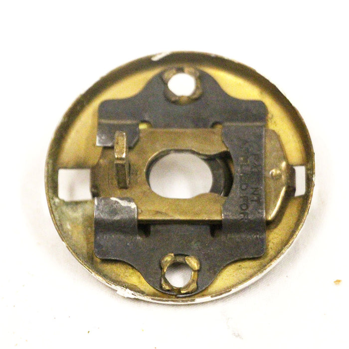 Antique solid brass privacy latch rosette 2 x 3/4" door hardware