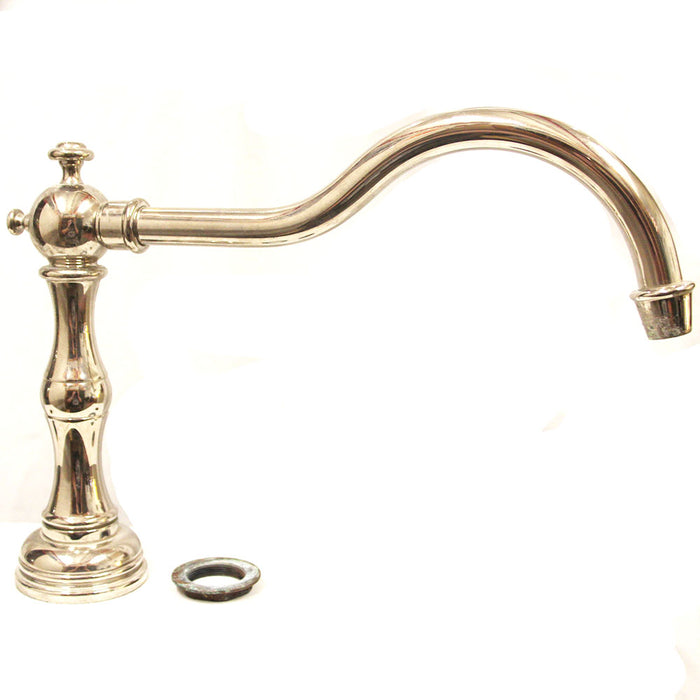 Kitchen Faucet Spout Farmhouse Style Polished Nickel Finish PARTS ONLY