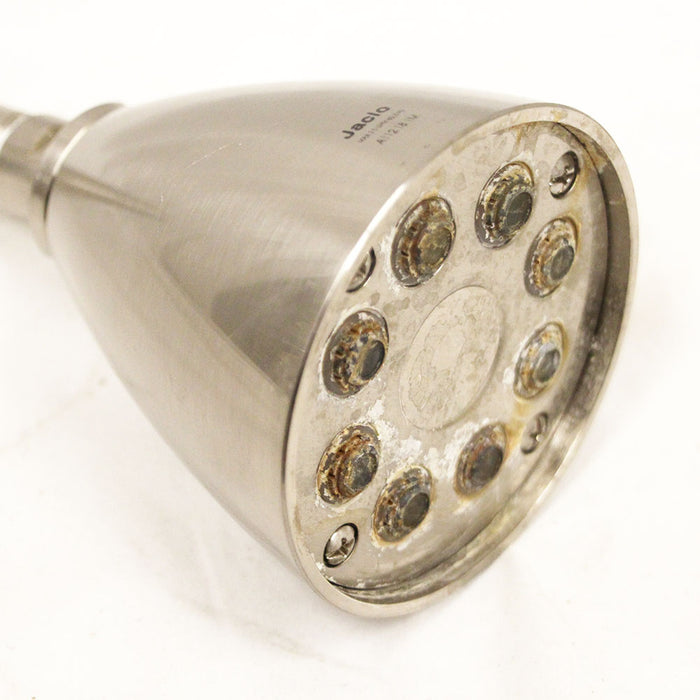 Jaclo Shower Head with 10.5" Arm Satin Nickel Finish Storm 2.5GPM
